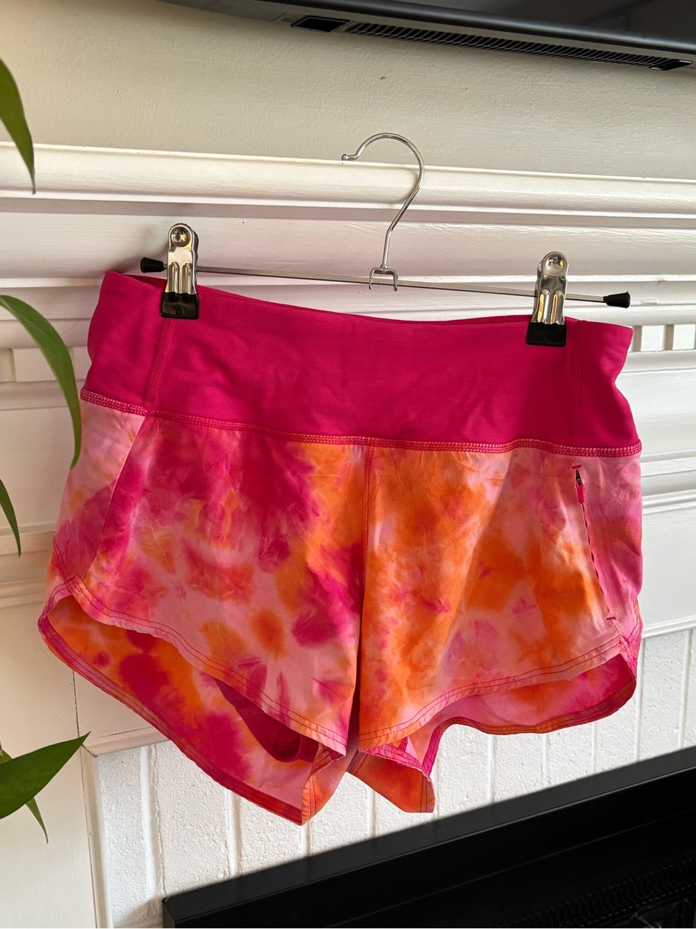 Outdoor Voices Hudson Shorts Small Pink Orange Tie Dye
